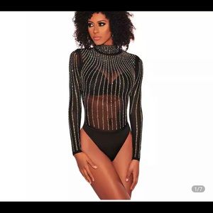 Rhinestone bodysuit